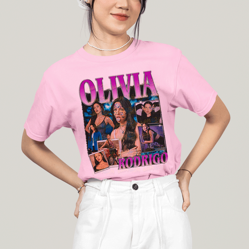Camiseta Algodão Unissex T shirt Olivia Rodrigo Cantora 1