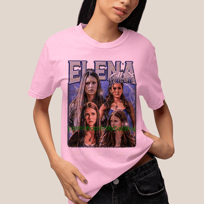 Camiseta Algodão Unissex T shirt- Elena Gilbert Diario de Um Vampiro