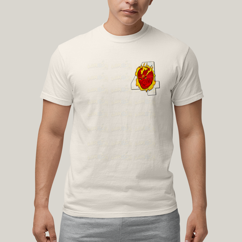 Camiseta Algodão Unissex T shirt Quarteto Fantástico Logo Tocha Humana