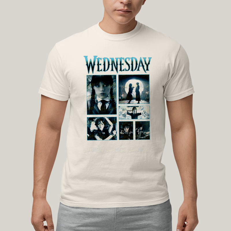 Camiseta Algodão Unissex T shirt Wandinha Wednesday 1