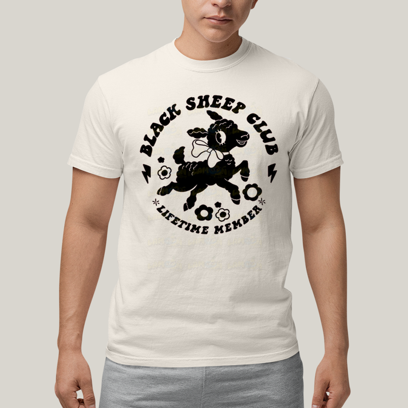 Camiseta Algodão Unissex T shirt Black Sheep Club