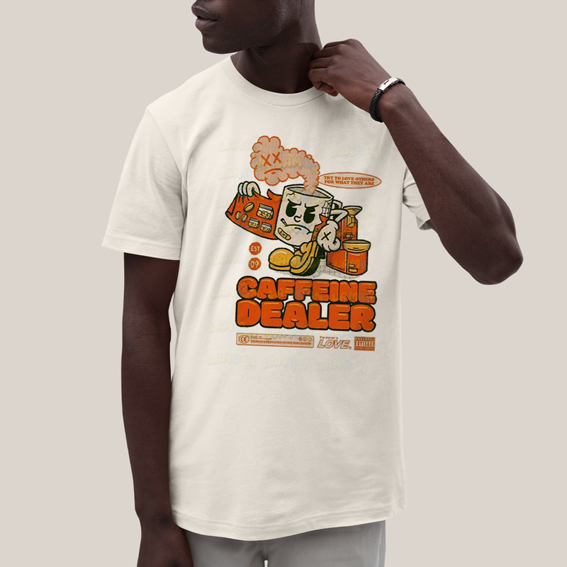 Camiseta Algodão Unissex T shirt Traficante de Cafeina