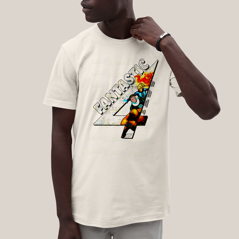 Camiseta Algodão Unissex T shirt Quarteto Fantástico Fantastic 4