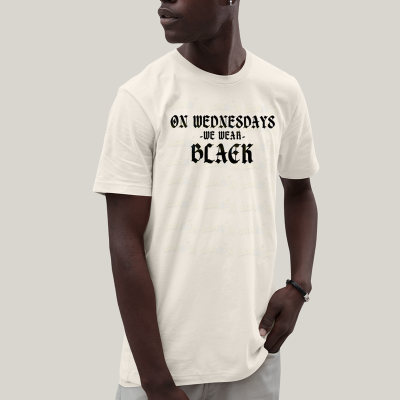 Camiseta Algodão Unissex T shirt Wandinha Na Quarta Feira Usamos Preto 1