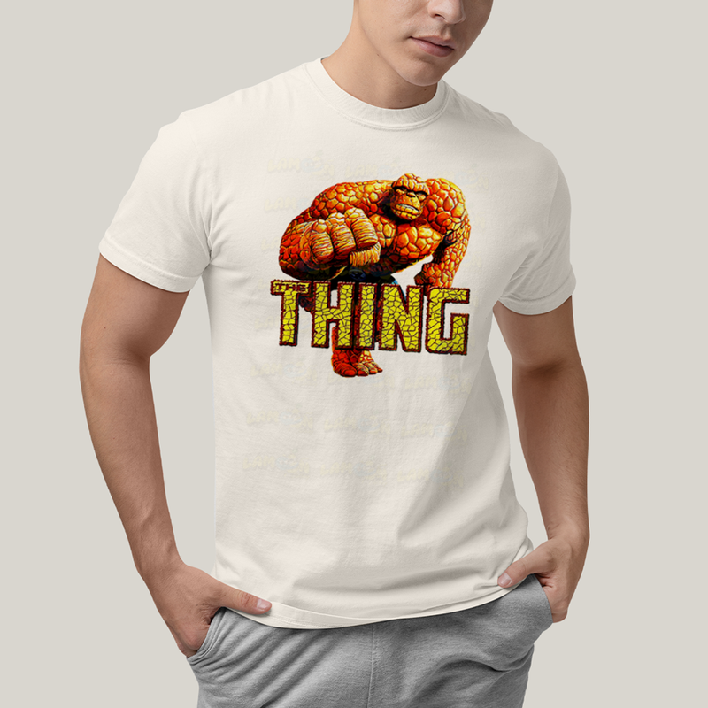 Camiseta Algodão Unissex T shirt Quarteto Fantástico Thing Coisa