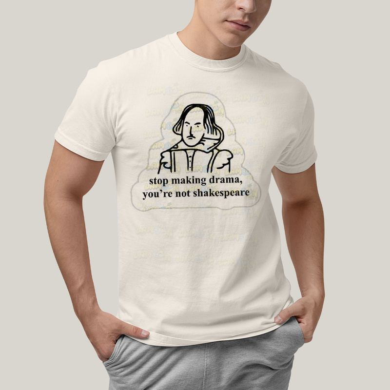 Camiseta Algodão Unissex T shirt Shakespeare Making Drama