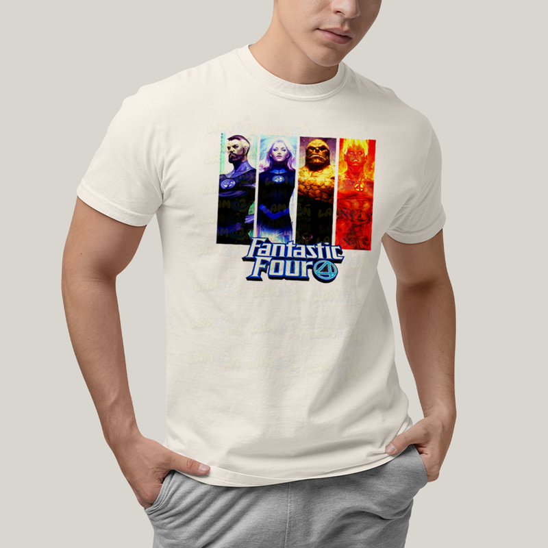 Camiseta Algodão Unissex T shirt Quarteto Fantástico Fantastic Four 4