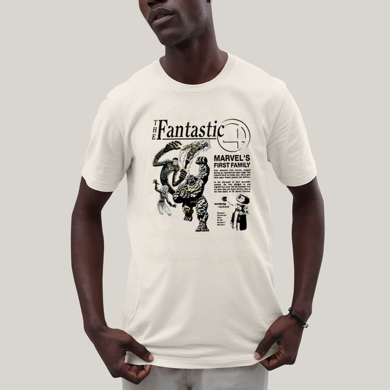 Camiseta Algodão Unissex T shirt The Fantastic Four First Family
