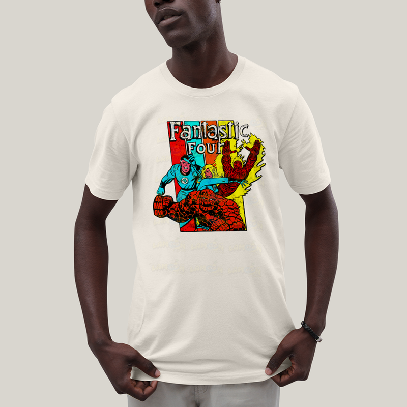 Camiseta Algodão Unissex T shirt Quarteto Fantástico Era de Prata 2