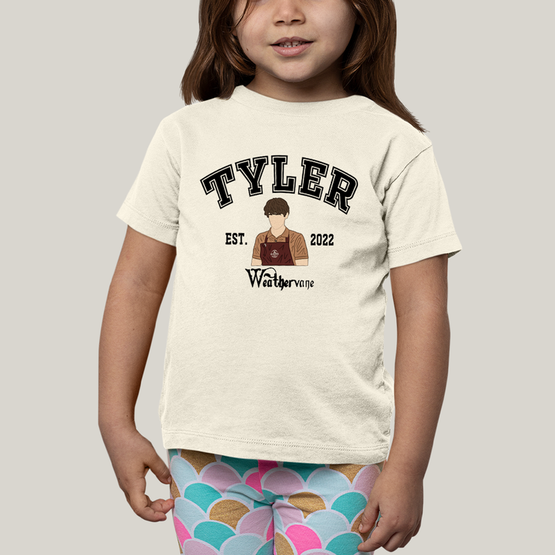 Camiseta Infantil Algodão Unissex T shirt Wandinha Tyler Est 2022