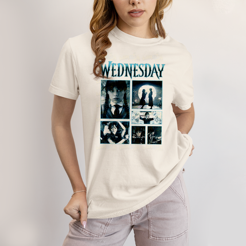 Camiseta Algodão Unissex T shirt Wandinha Wednesday 1