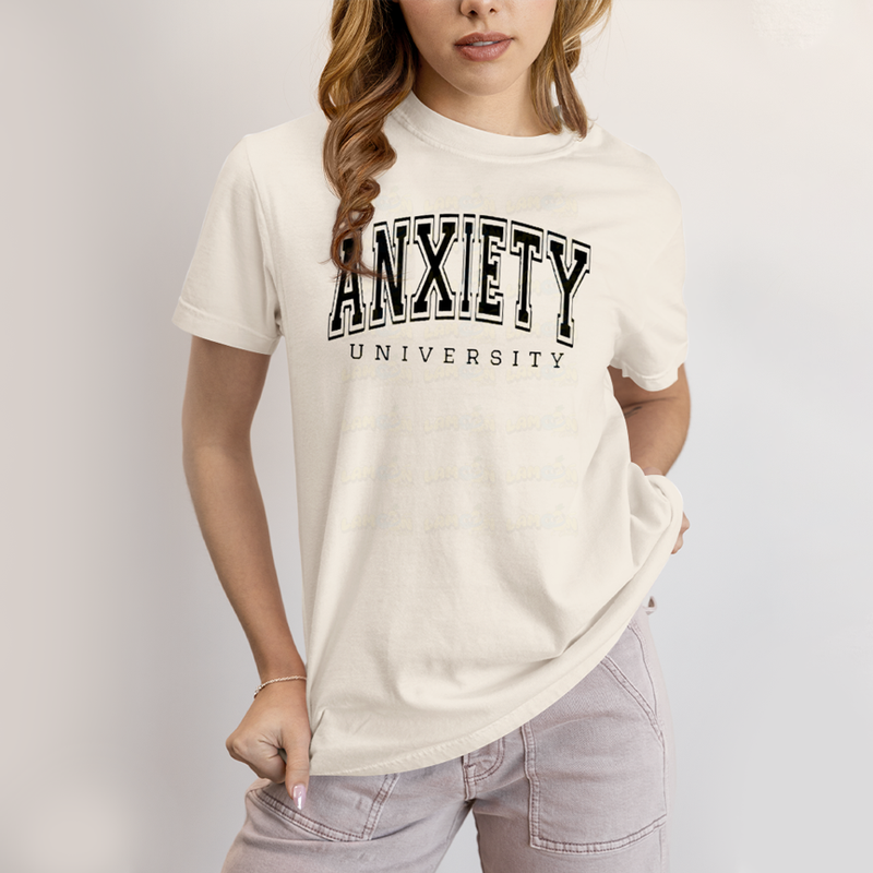 Camiseta Algodão Unissex T shirt Universidade da Ansiedade