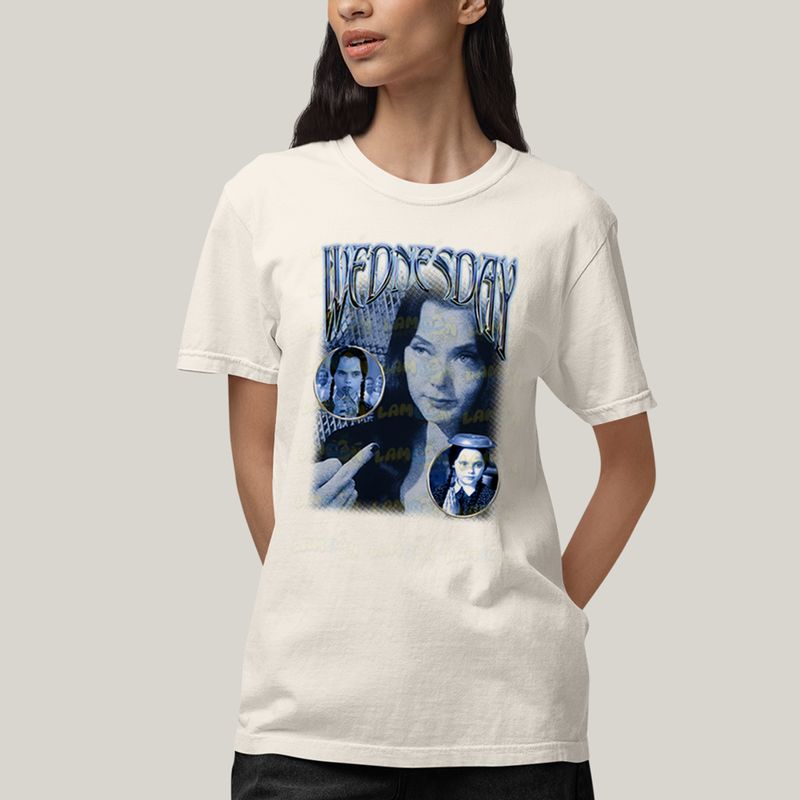 Camiseta Algodão Unissex T shirt Wandinha Retrô