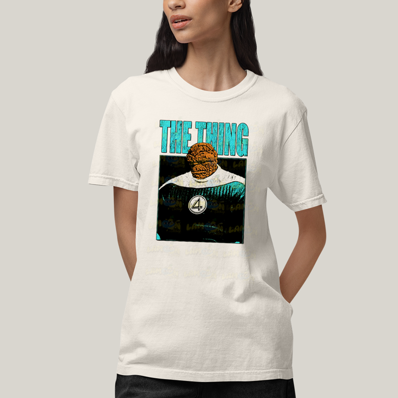 Camiseta Algodão Unissex T shirt Quarteto Fantástico Primeiros Passos The Thing O Coisa