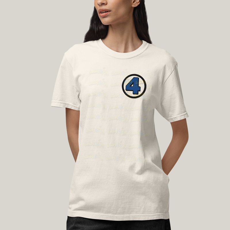 Camiseta Algodão Unissex T shirt Quarteto Fantástico Logo Clássica