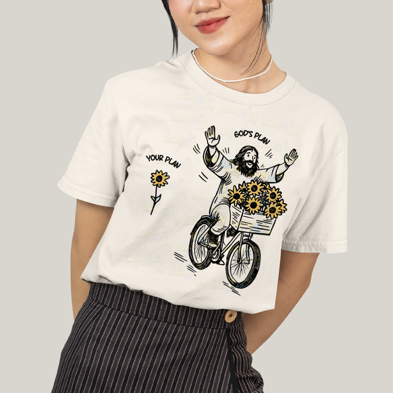 Camiseta Algodão Unissex T shirt Jesus Plano de Deus