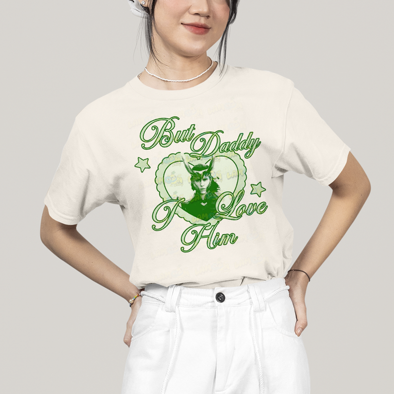 Camiseta Algodão Unissex T shirt Loki Mas Papai Eu o Amo