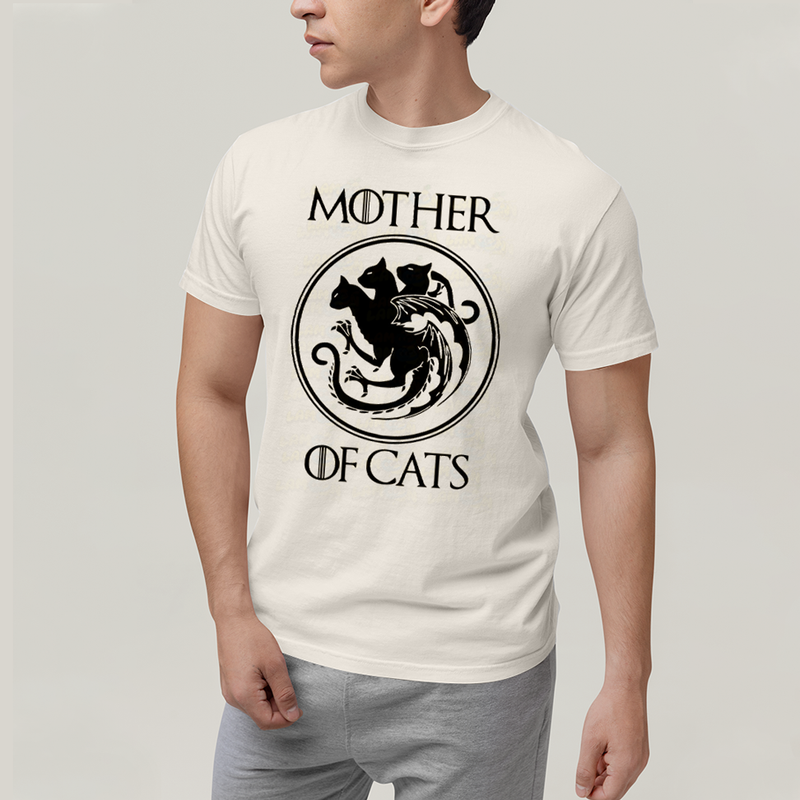 Camiseta Algodão Unissex T shirt Mother of Cats