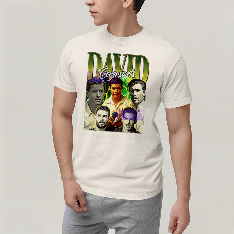 Camiseta Algodão Unissex T shirt Superman David Corenswet Verde