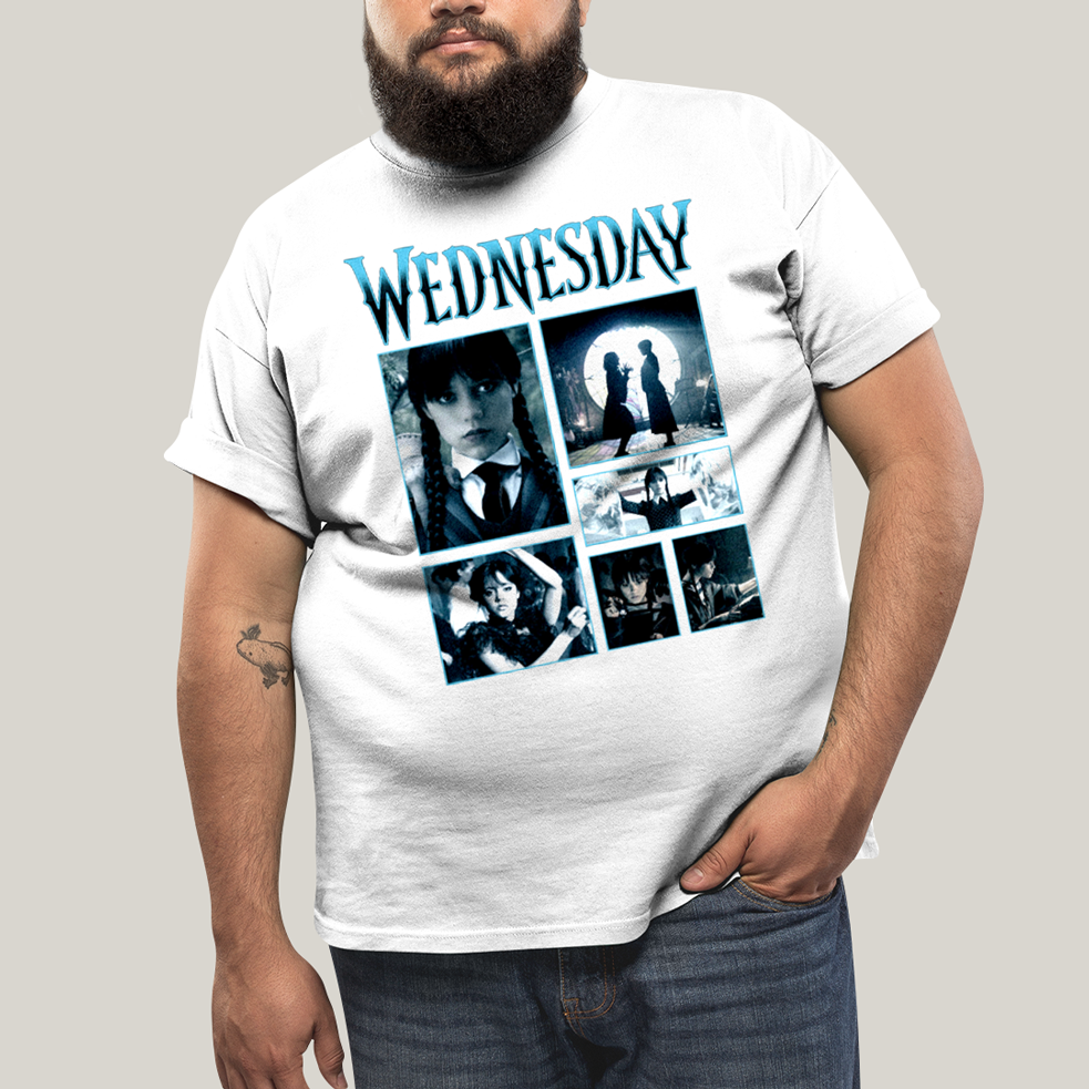 Camiseta Plus Size Algodão Unissex T shirt Wandinha Wednesday 1