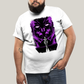 Camiseta Plus Size Algodão Unissex T shirt Quarteto Fantástico Galactus & Surfista Prateado