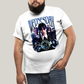 Camiseta Plus Size Algodão Unissex T shirt Wandinha Wednesday Blue