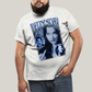 Camiseta Plus Size Algodão Unissex T shirt Wandinha Retrô