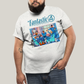 Camiseta Plus Size Algodão Unissex T shirt The Fantastic Four First Steps 1