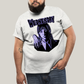 Camiseta Plus Size Algodão Unissex T shirt Wandinha Roxo Wednesday