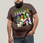 Camiseta Plus Size Algodão Unissex T shirt Superman David Corenswet Verde