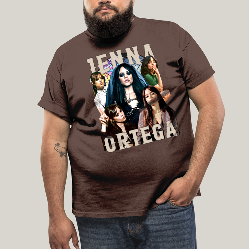 Camiseta Plus Size Algodão Unissex T shirt Wandinha Jenna Ortega Atriz