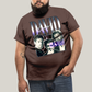Camiseta Plus Size Algodão Unissex T shirt Superman David Corenswet Prateado