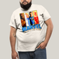 Camiseta Plus Size Algodão Unissex T shirt Quarteto Fantástico Marvel Retrô