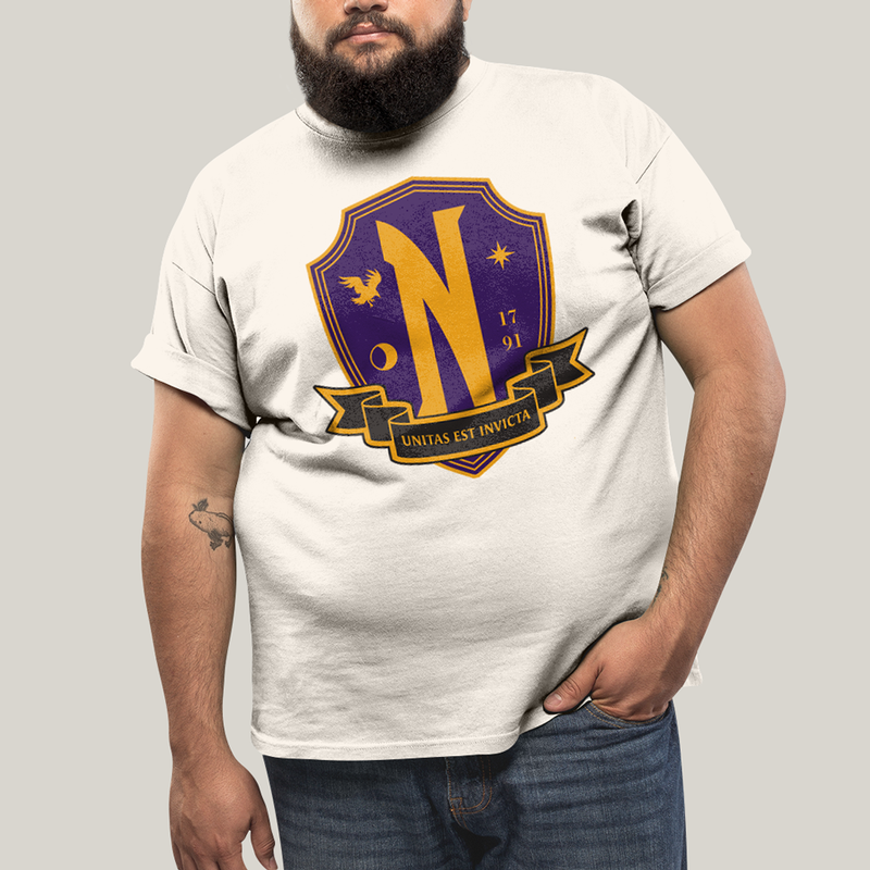 Camiseta Plus Size Algodão Unissex T shirt Wandinha Unitas Est Invicta