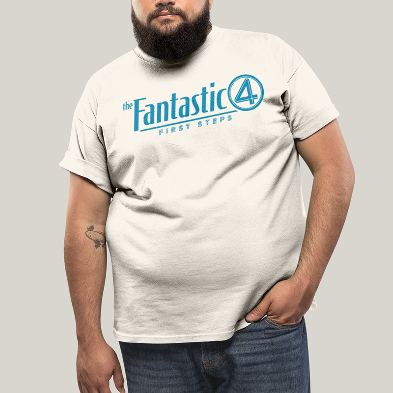 Camiseta Plus Size Algodão Unissex T shirt The Fantastic Four First Steps