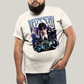 Camiseta Plus Size Algodão Unissex T shirt Wandinha Wednesday Blue