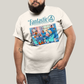 Camiseta Plus Size Algodão Unissex T shirt The Fantastic Four First Steps 1