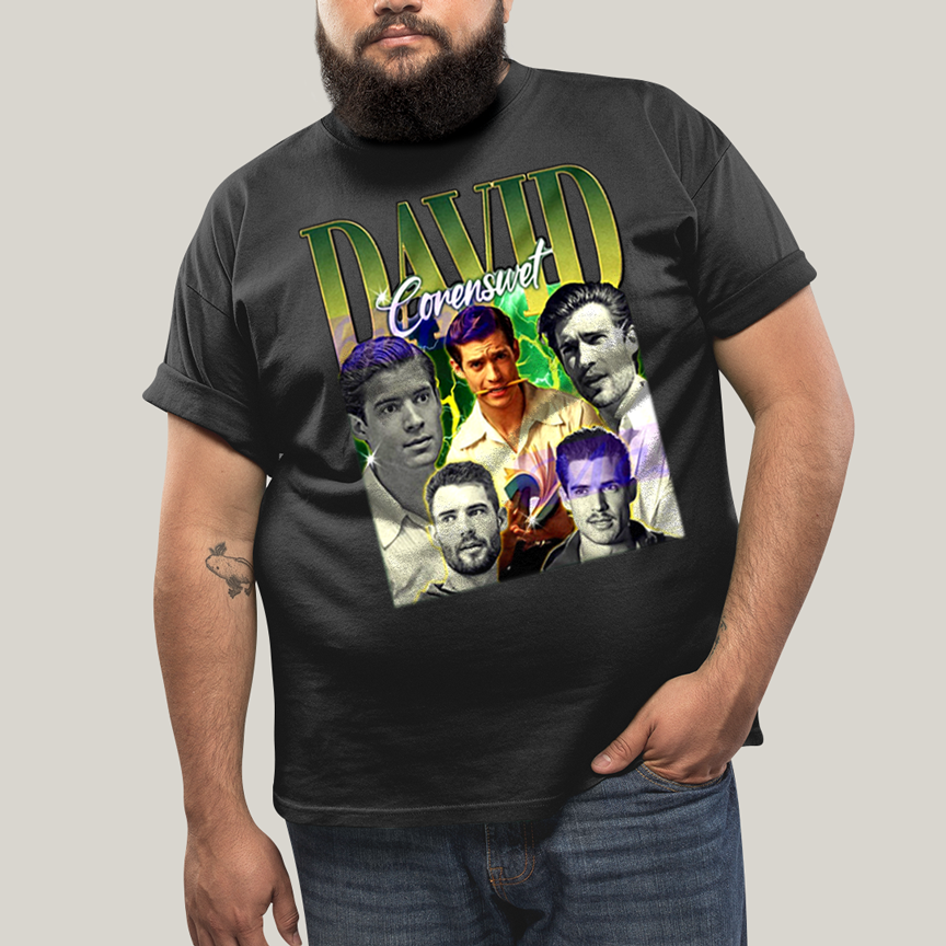 Camiseta Plus Size Algodão Unissex T shirt Superman David Corenswet Verde
