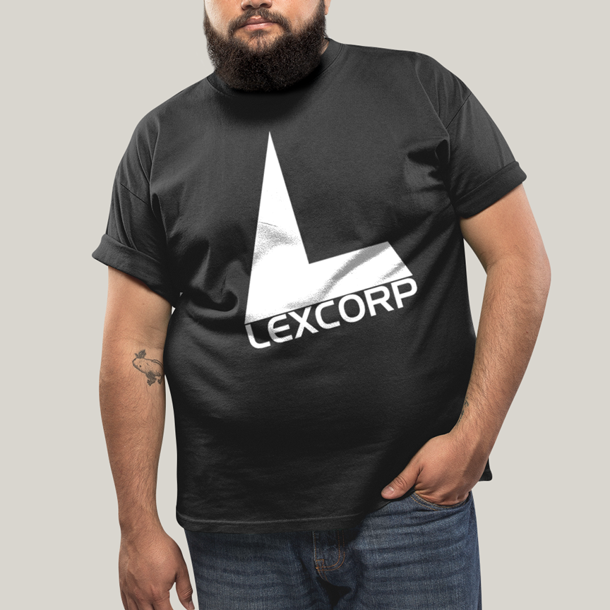Camiseta Plus Size Algodão Unissex T shirt Superman Lex Luthor Logo
