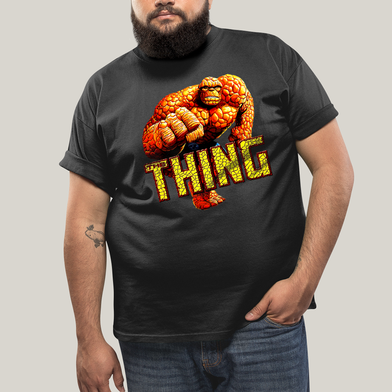 Camiseta Plus Size Algodão Unissex T shirt Quarteto Fantástico Thing Coisa