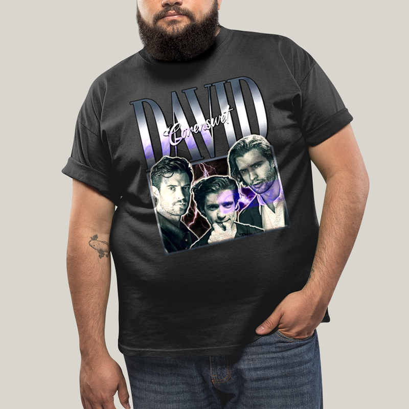 Camiseta Plus Size Algodão Unissex T shirt Superman David Corenswet Prateado