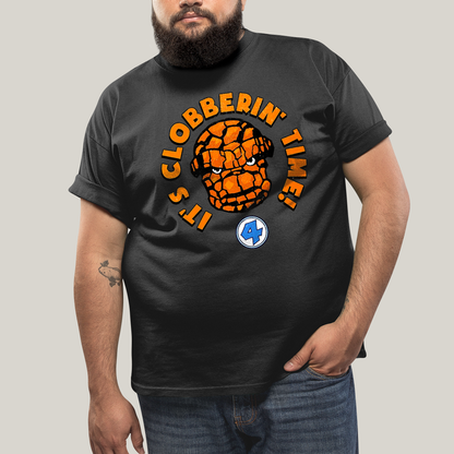 Camiseta Plus Size Algodão Unissex T shirt Quarteto Fantástico O Coisa Tá na Hora do Pau 1