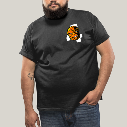 Camiseta Plus Size Algodão Unissex T shirt Quarteto Fantástico Logo Coisa