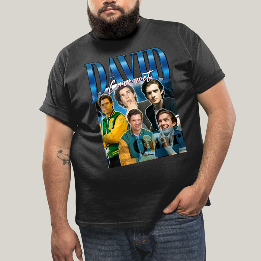 Camiseta Plus Size Algodão Unissex T shirt Superman David Corenswet Azul