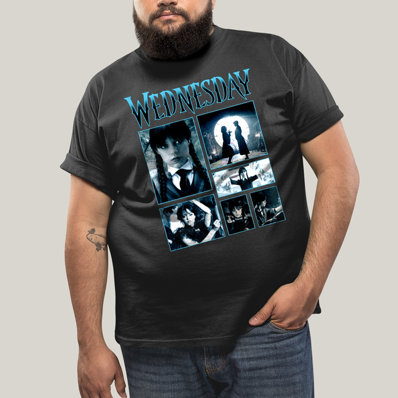 Camiseta Plus Size Algodão Unissex T shirt Wandinha Wednesday 1