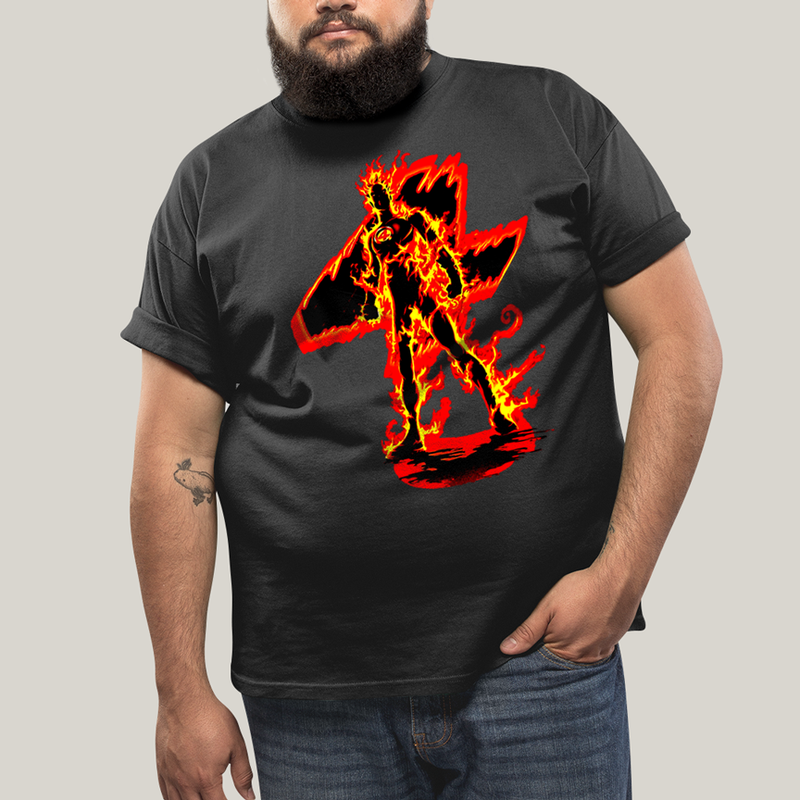 Camiseta Plus Size Algodão Unissex T shirt Quarteto Fantástico Tocha Humana 4