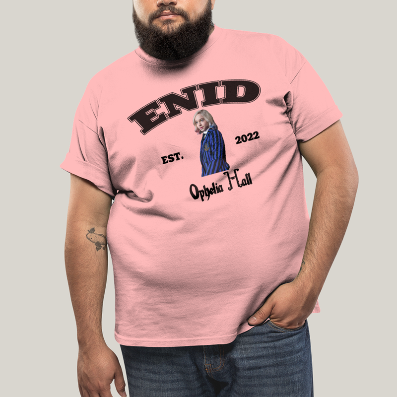 Camiseta Plus Size Algodão Unissex T shirt Wandinha Enid Est 2022
