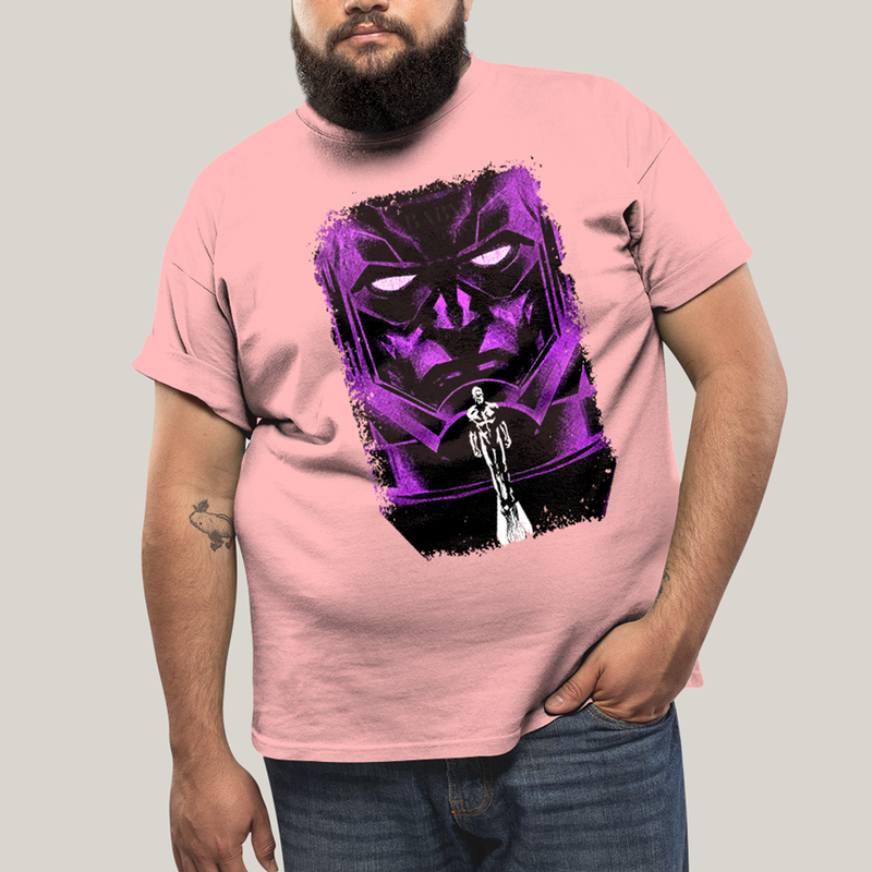 Camiseta Plus Size Algodão Unissex T shirt Quarteto Fantástico Galactus & Surfista Prateado