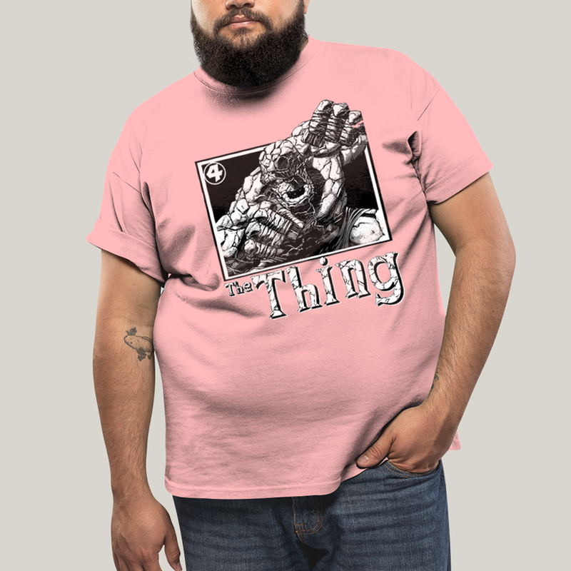 Camiseta Plus Size Algodão Unissex T shirt Quarteto Fantástico The Thing