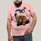 Camiseta Plus Size Algodão Unissex T shirt O Quarteto Fantástico Cartoon